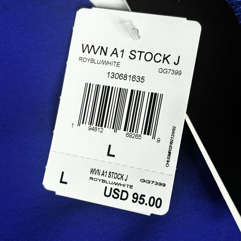 Adidas Football Practice Jersey Men's L WVN A1 Stock J Royal Blue New $95 - Picture 3 of 13